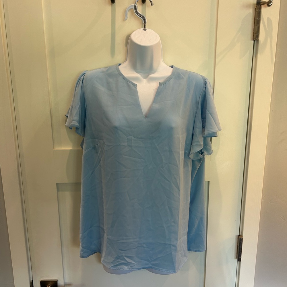 Lightweight blue blouse
